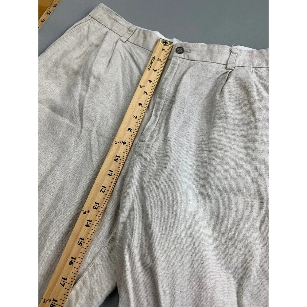Claiborne Mens Pants‎ 36x32 Linen Beachy Summer Preppy Old Money Wedding Beige